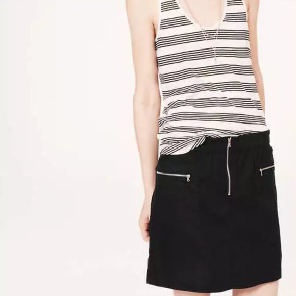 Lou & Grey 100% linen skirt sz XS - Picture 2 of 14